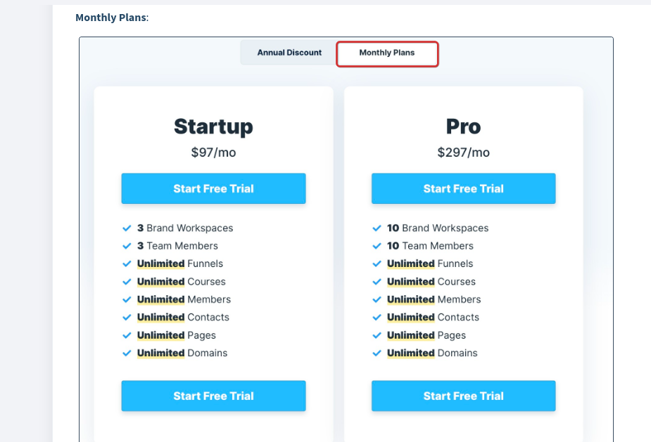 ClickFunnels Pricing/ Plans: