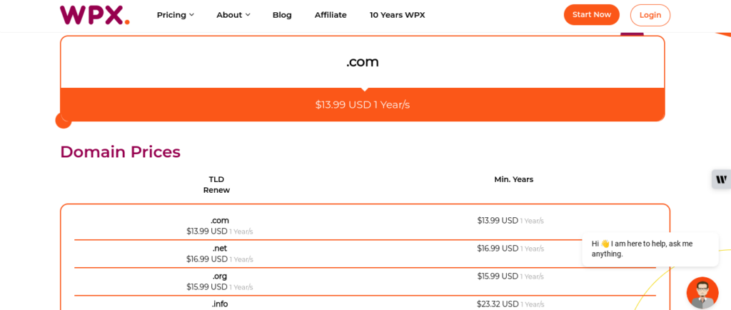 wpx-hosting pricing