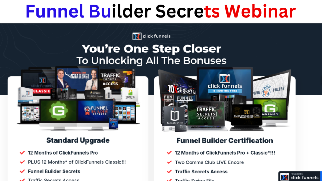 Funnel Builder Secrets Webinar