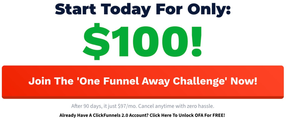 One funnel away challenge review and price